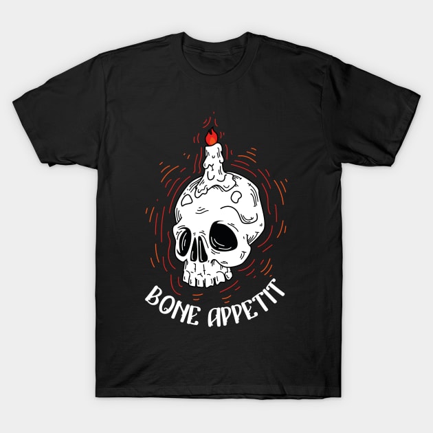 Halloween Costume Scary Skeleton Skull Face Horror Party T-Shirt by melostore